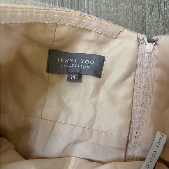 Jenny Yoo Maia Convertible Dress – Blush Tulle, Size 14 - Picture 12 of 14